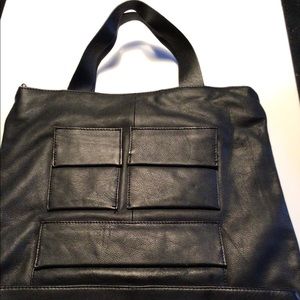 Beautiful Black Leather KOOBA Tote Bag
